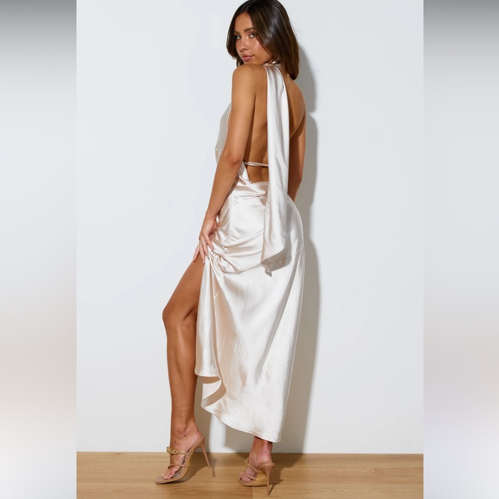 NWT Hello Molly Athenian satin maxi dress - Picture 2 of 16